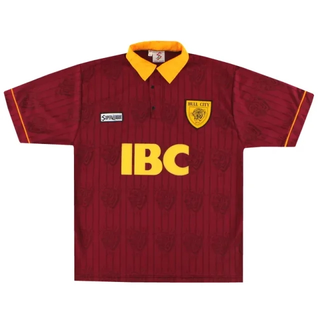 1995-97 Hull City Away Shirt *Mint* L - Hull City / Mint / Large