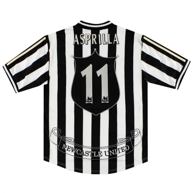 1997-99 Newcastle adidas Home Shirt Asprilla #11 XL - Newcastle United / Excellent / XL