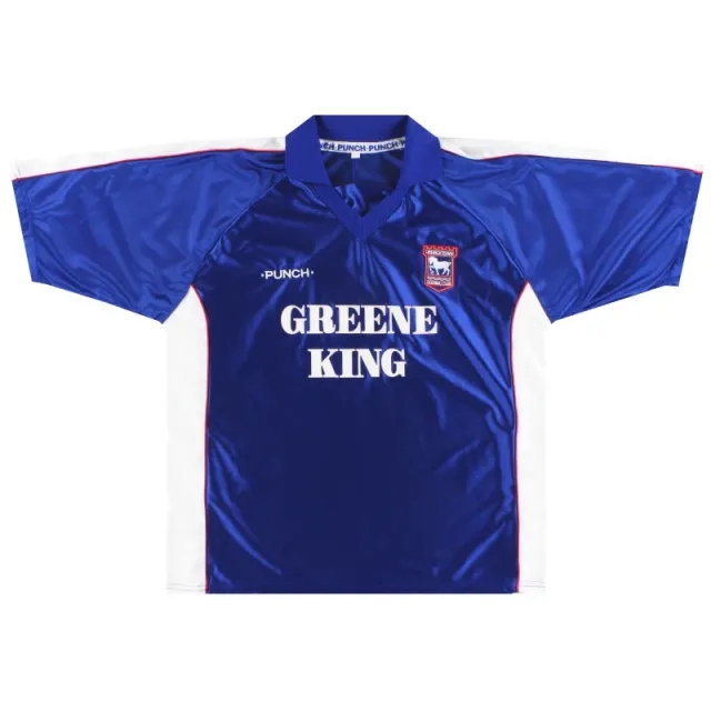 1999-01 Ipswich Punch Home Shirt XXL - Ipswich / Excellent / XXL
