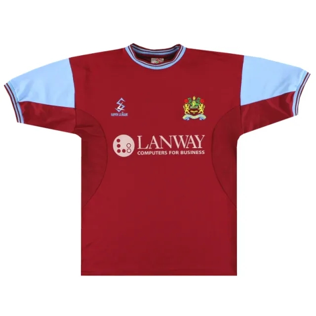 2001-02 Burnley Super League Home Shirt M - Burnley / Excellent / Medium
