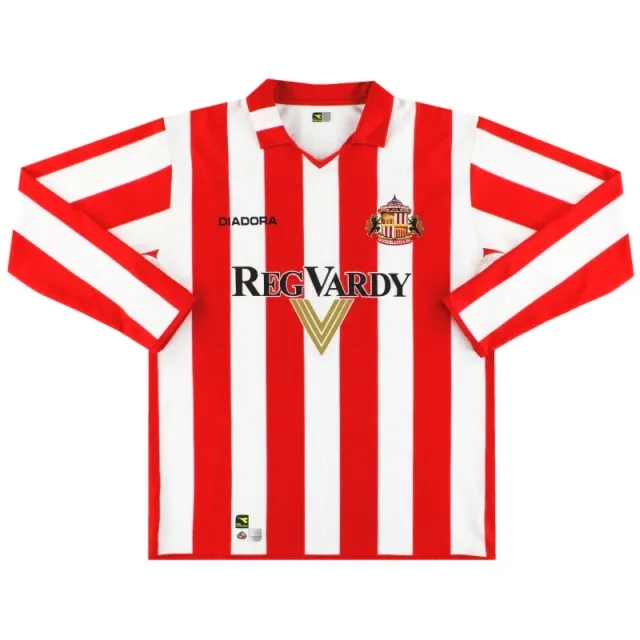 2004-05 Sunderland Diadora Home Shirt L/S XXL - Sunderland / Excellent / XXL