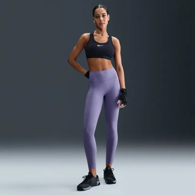 Nike Universa Women's Medium-Support High-Waisted 7/8 Floral Leggings - Purple - Polyester/Elastane