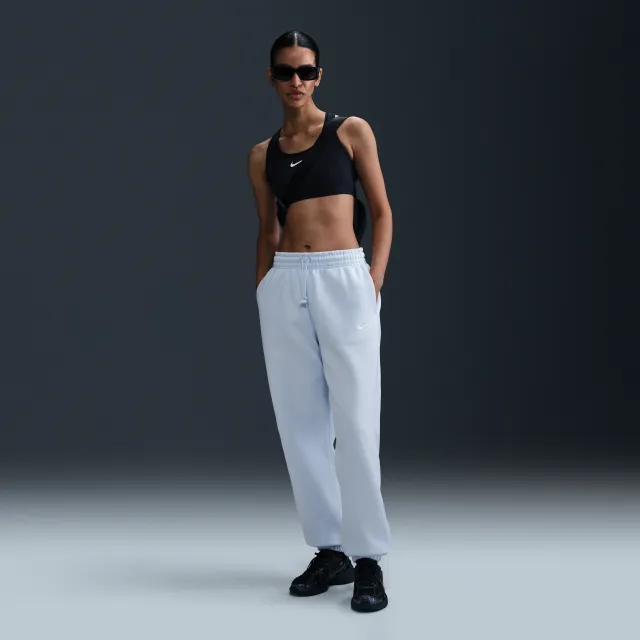 Nike Phoenix Fleece High Waisted Oversized Joggers In Light Blue