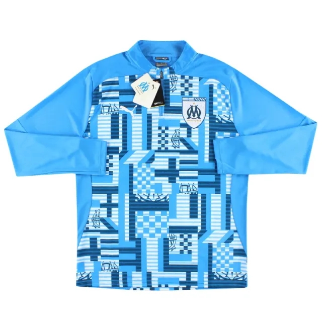 2024-25 Marseille Puma Pre-Match 1/4 Zip Training Top *BNIB* - Olympique Marseille / BNIB / XL