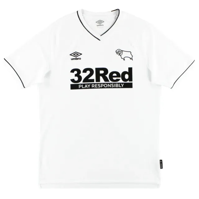 2020-21 Derby County Umbro Home Shirt M - Derby County / Excellent / Medium