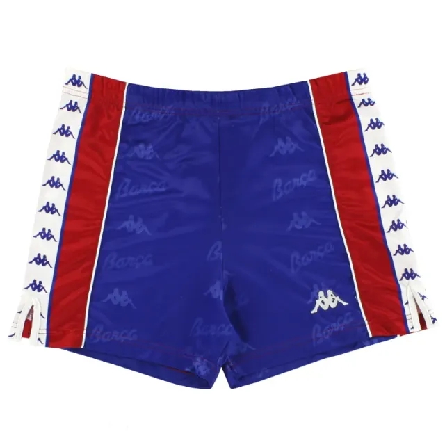 1992-95 Barcelona Kappa Home Shorts S - Barcelona / Excellent / Small