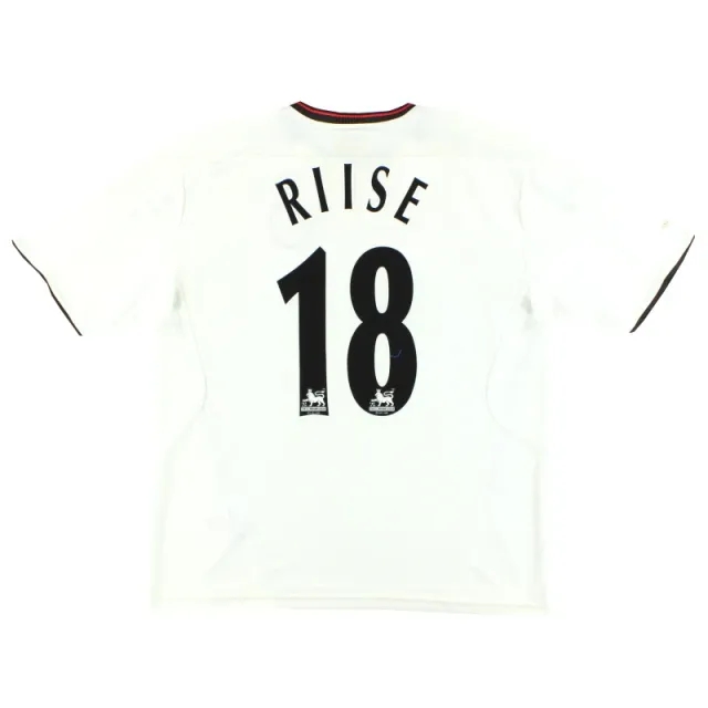 2003-05 Liverpool Reebok 'Signed' Away Shirt Riise #18 L - Liverpool / Very Good / Large