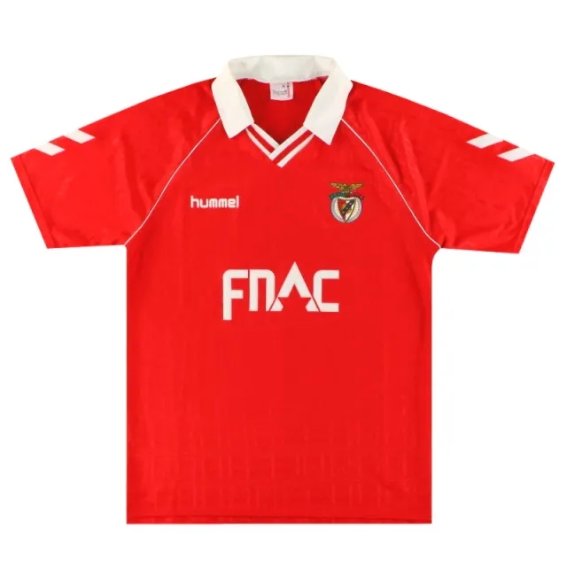 1990-91 Benfica Hummel Home Shirt XL - Benfica / Excellent / XL