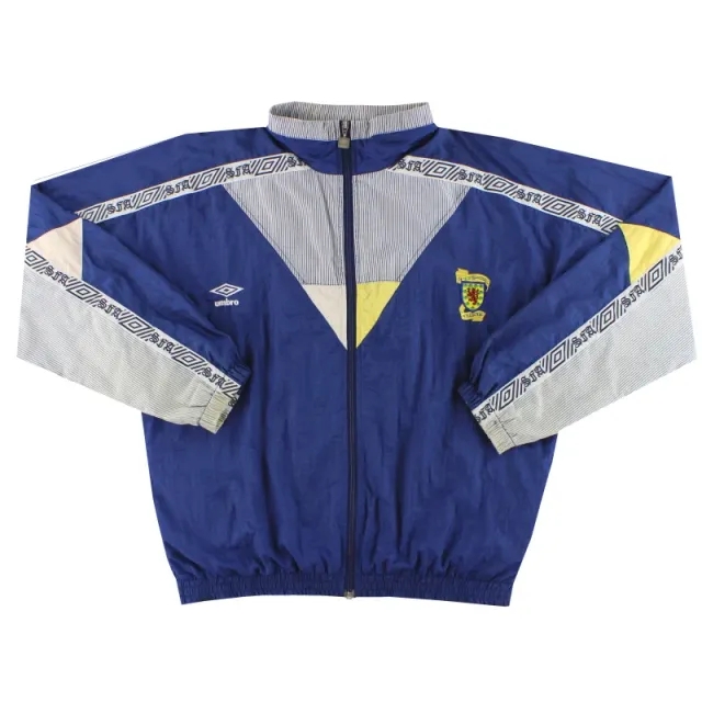 1990-92 Scotland Umbro Track Jacket M - Scotland / Excellent / Medium