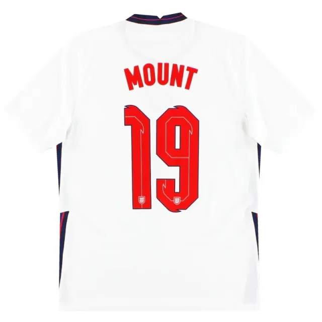2020-21 England Nike Home Shirt Mount #19 M - England / Excellent / Medium