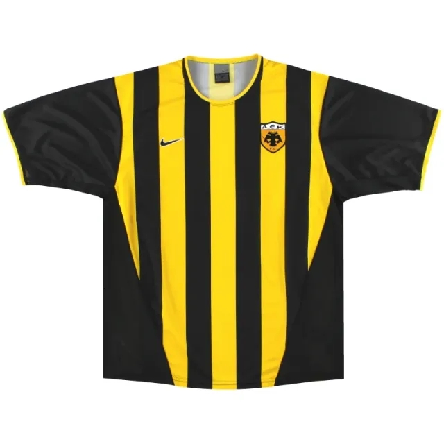 2002-04 AEK Athens Nike Home Shirt S - Greek Clubs / Excellent / Small