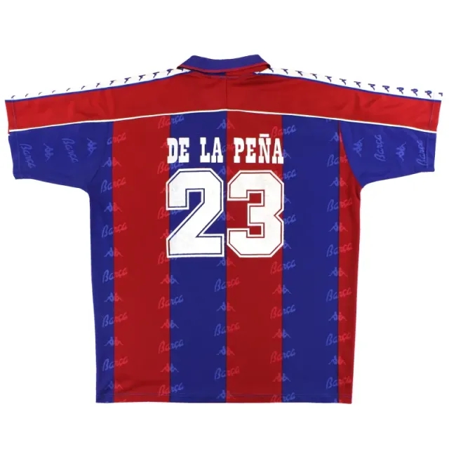 1992-95 Barcelona Kappa Home Shirt De La Pena #23 XL - Barcelona / Excellent / XL