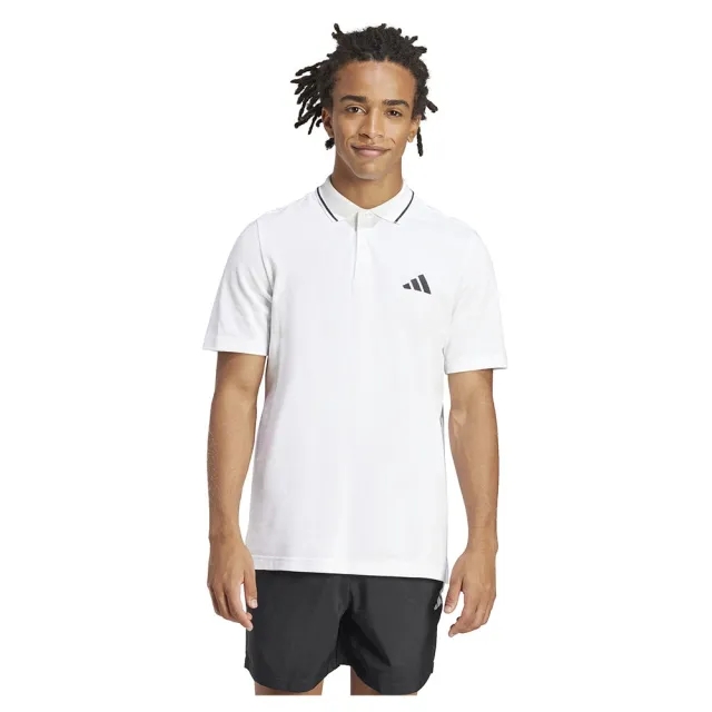 Manchester United x adidas Essentials Pique Polo Shirt White