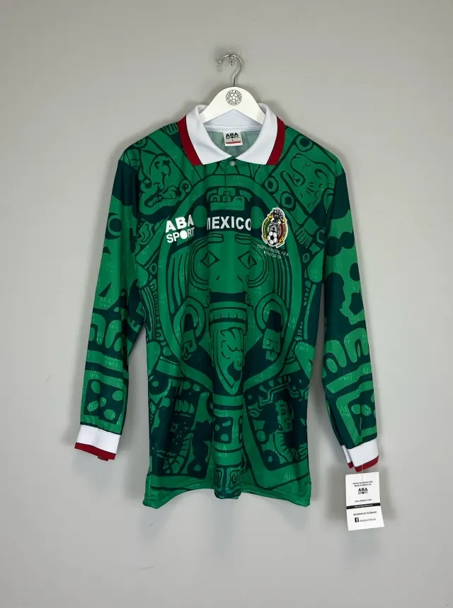 CULT KITS - 1998 MEXICO *REISSUE* L/S HOME SHIRT (MULTIPLE SIZES) ABA SPORT, XXL / Mexico / 1998