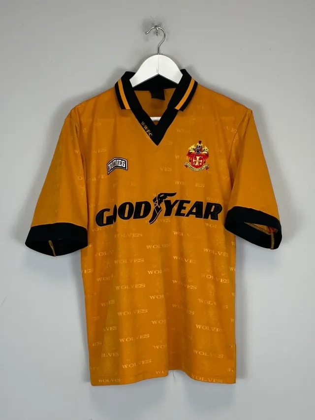 CULT KITS - 1995/96 WOLVES HOME SHIRT (M) NUTMEG