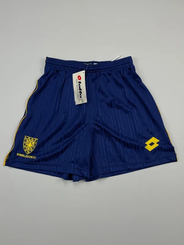 CULT KITS - 1996/97 WIMBLEDON *BNWT* HOME SHORTS (XL) LOTTO
