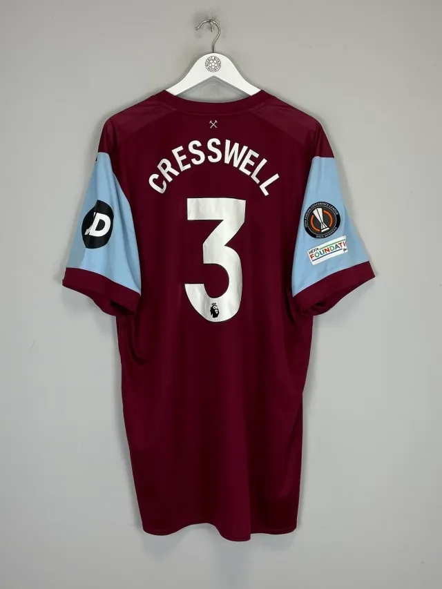 CULT KITS - 2023/24 WEST HAM CRESSWELL #3 HOME SHIRT (XXXL) UMBRO
