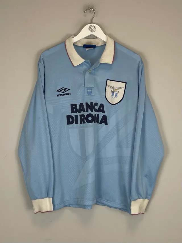 1993/95 LAZIO #10 L/S HOME SHIRT (L) UMBRO | Cult Kits