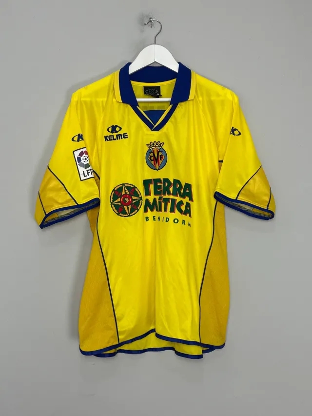 CULT KITS - 2002/03 VILLARREAL J.GALVAN #14 HOME SHIRT (L) KELME