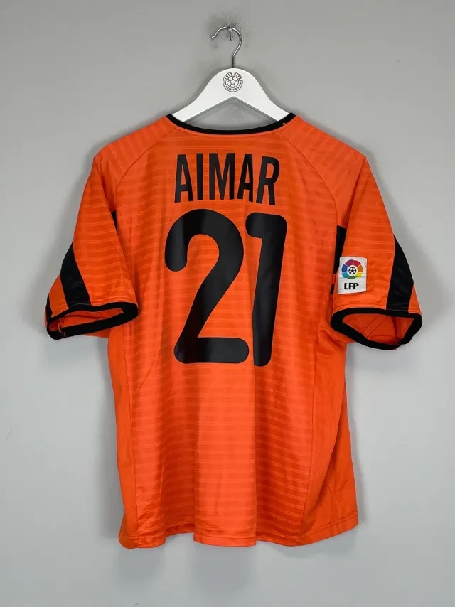 CULT KITS - 2001/02 VALENCIA AIMAR #21 AWAY SHIRT (L) NIKE