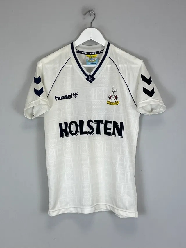 CULT KITS - 1989/91 TOTTENHAM #8 (GASCOIGNE) HOME SHIRT (S) HUMMEL