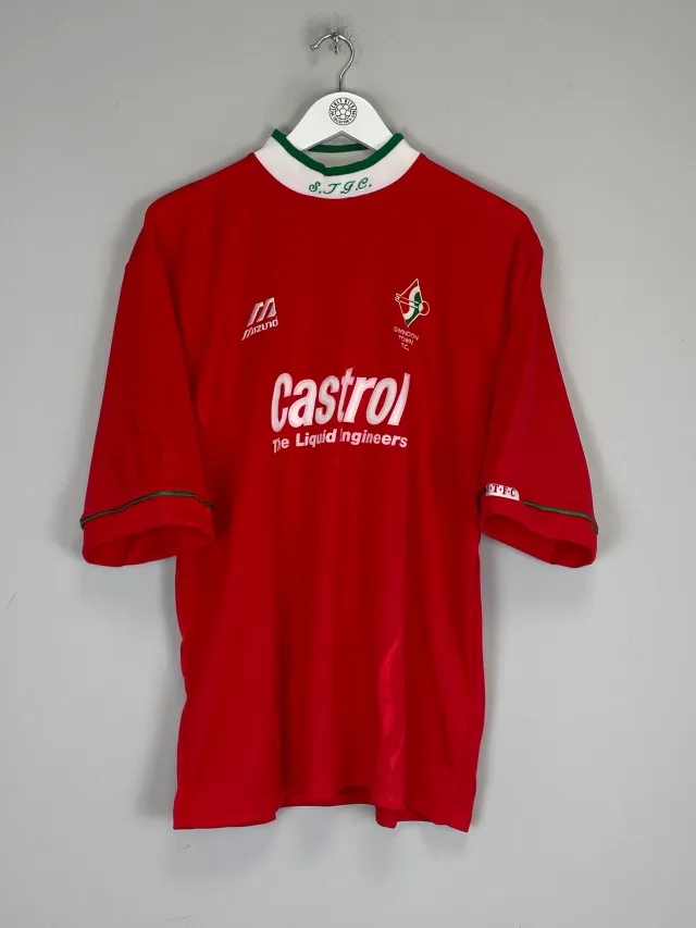 CULT KITS - 1995/97 SWINDON TOWN *MINT* HOME SHIRT (L) MIZUNO
