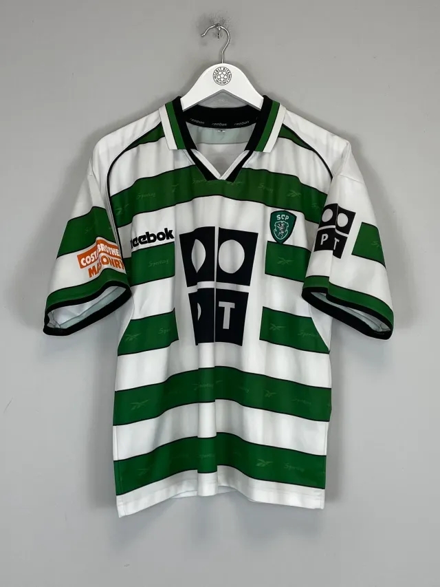 CULT KITS - 2000/01 SPORTING CP HOME SHIRT (S) REEBOK