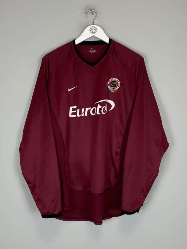 CULT KITS - 2002/03 SPARTA PRAGUE L/S HOME SHIRT (XL) NIKE
