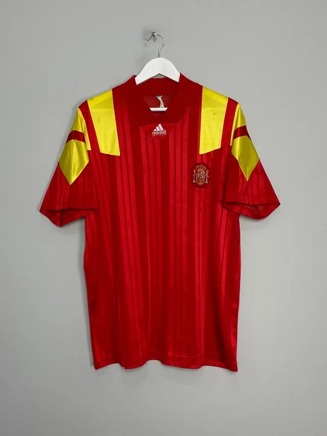 CULT KITS - 1992/94 SPAIN HOME SHIRT (L) ADIDAS