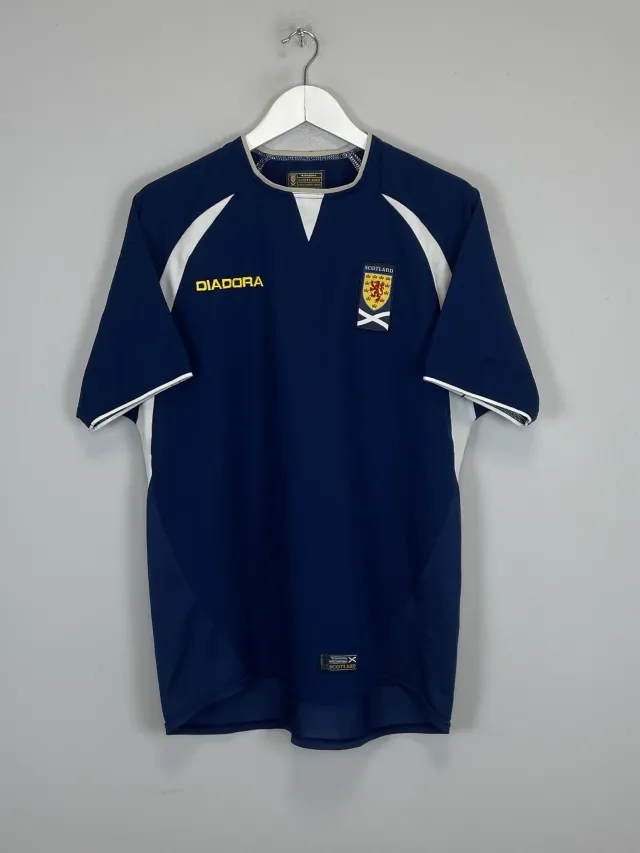 CULT KITS - 2003/05 SCOTLAND HOME SHIRT (S) DIADORA