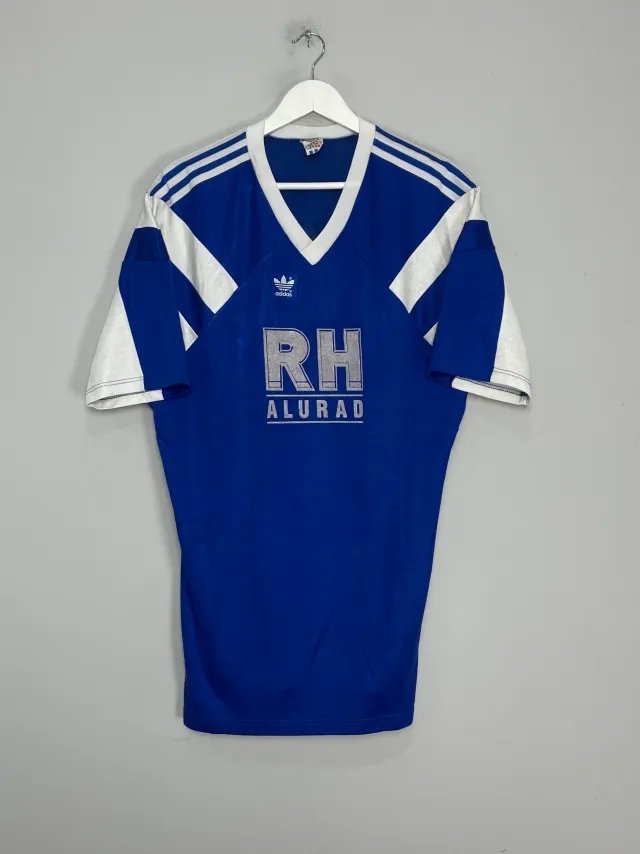 CULT KITS - 1989/90 SCHALKE #7 HOME SHIRT (L) ADIDAS