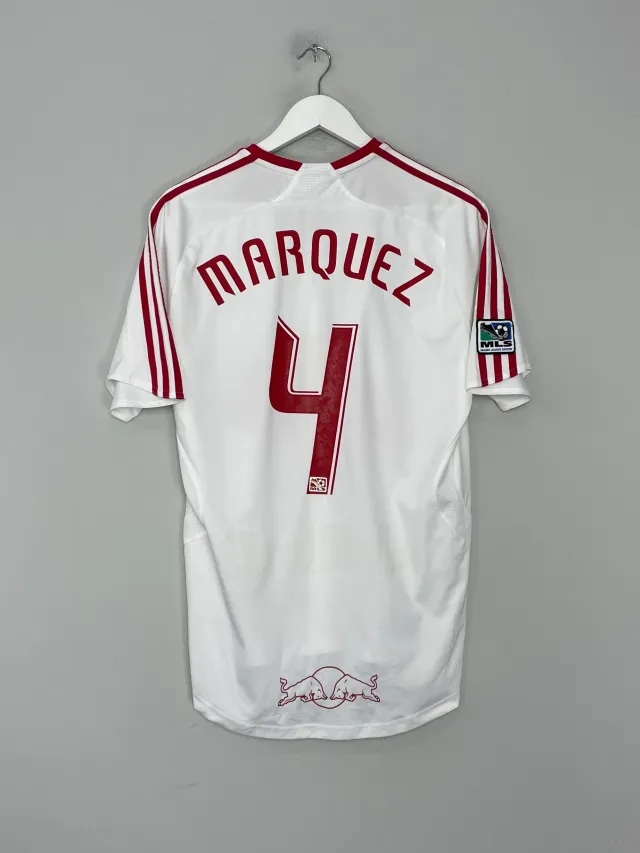 CULT KITS - 2007/08 NEW YORK RED BULLS R.MARQUEZ #4 HOME SHIRT (M) ADIDAS