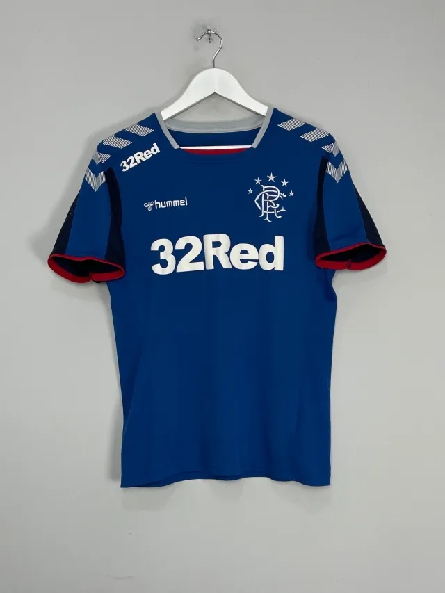 CULT KITS - 2018/19 RANGERS TRAINING SHIRT (S) HUMMEL