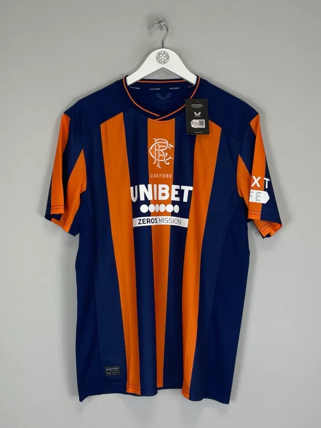 CULT KITS - 2023/24 RANGERS *BNWT* THIRD SHIRT (XL) CASTORE