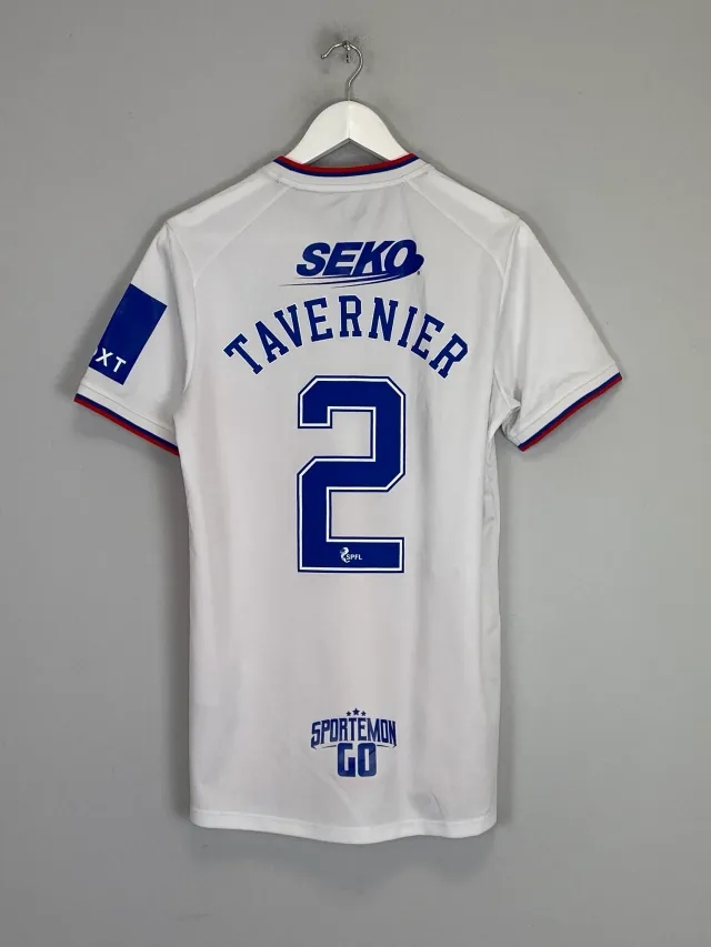 CULT KITS - 2022/23 RANGERS TAVERNIER #2 AWAY SHIRT (S) CASTORE