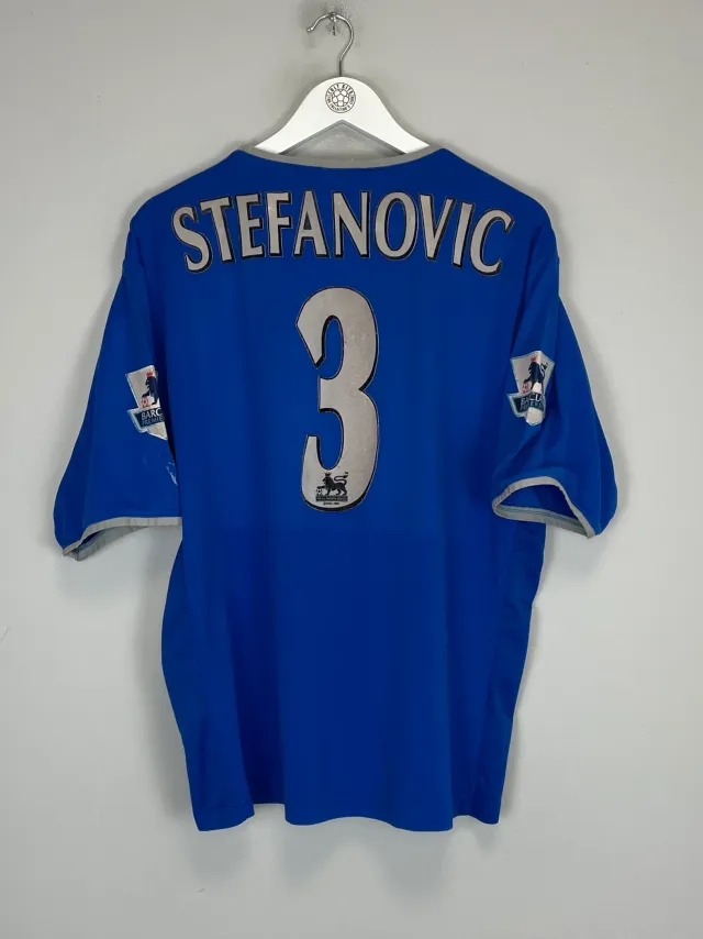 CULT KITS - 2003/05 PORTSMOUTH STEFANOVIC #3 HOME SHIRT (S) OM