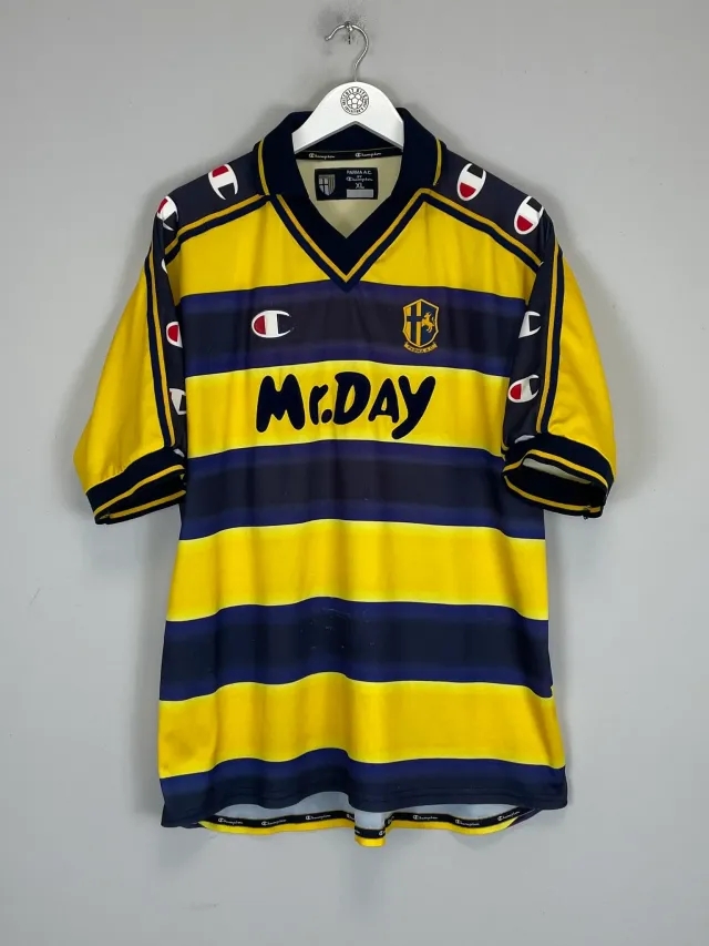 CULT KITS - 2000/01 PARMA #3 HOME SHIRT (XL) CHAMPION