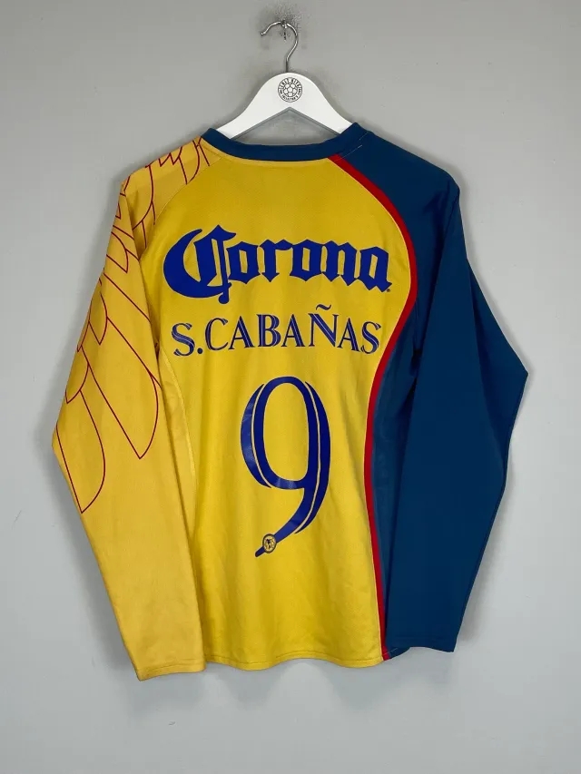 2007/08 CLUB AMERICA S.CABANAS #9 L/S SUDAMERICANA FINAL HOME SHIRT (S) NIKE | Cult Kits