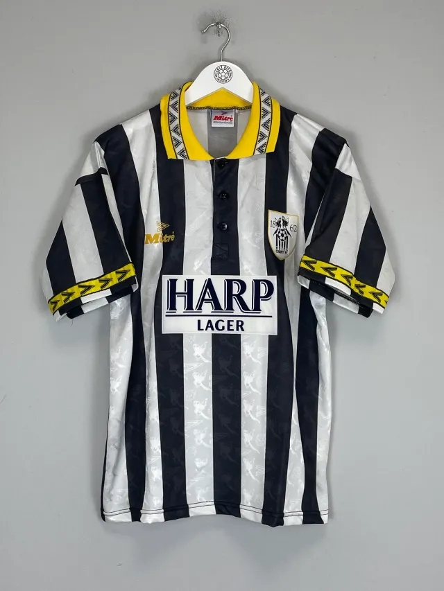 CULT KITS - 1994/96 NOTTS COUNTY *MINT* HOME SHIRT (M) MITRE