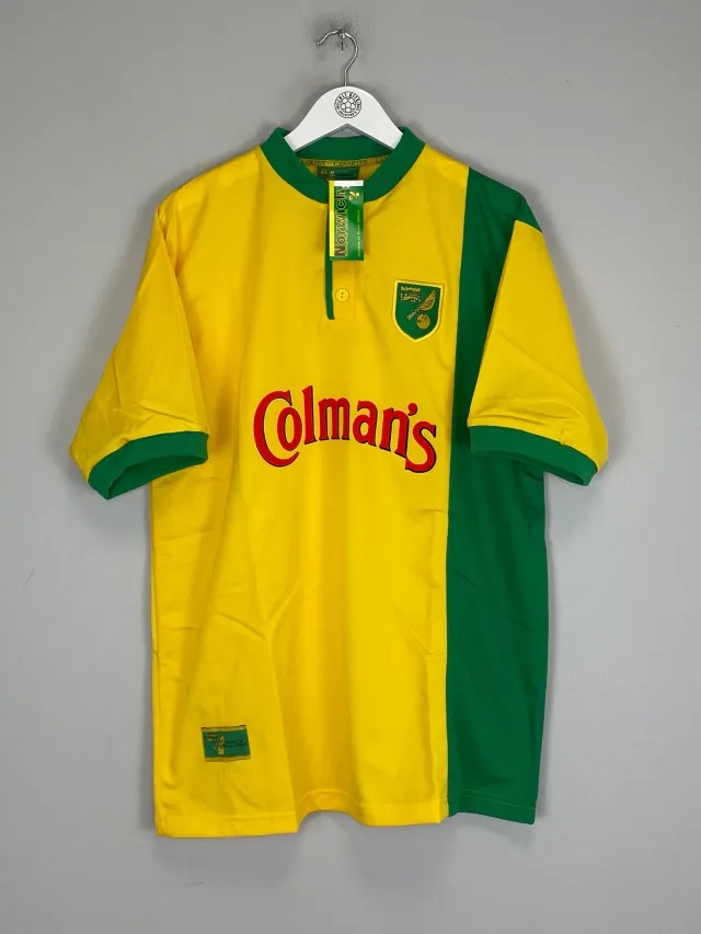CULT KITS - 1999/01 NORWICH CITY *BNWT* HOME SHIRT (L) OM