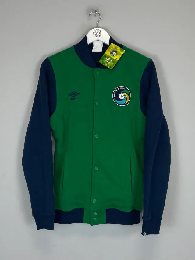 CULT KITS - 2011/12 NEW YORK COSMOS *BNWT* FLEECE BASEBALL JACKET (S) UMBRO