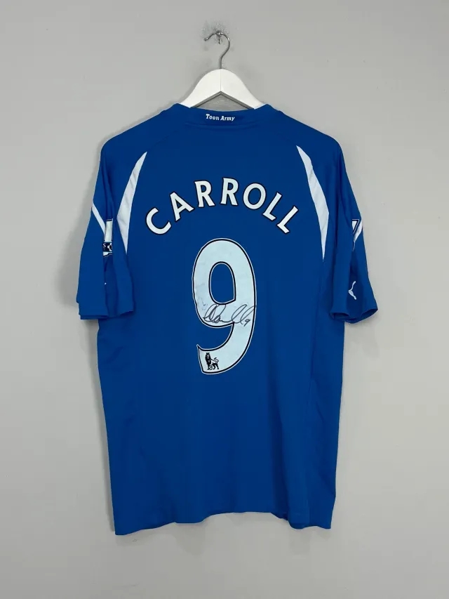 CULT KITS - 2010/11 NEWCASTLE CARROLL #9 *MATCH ISSUED + SIGNED* AWAY SHIRT (XL) PUMA