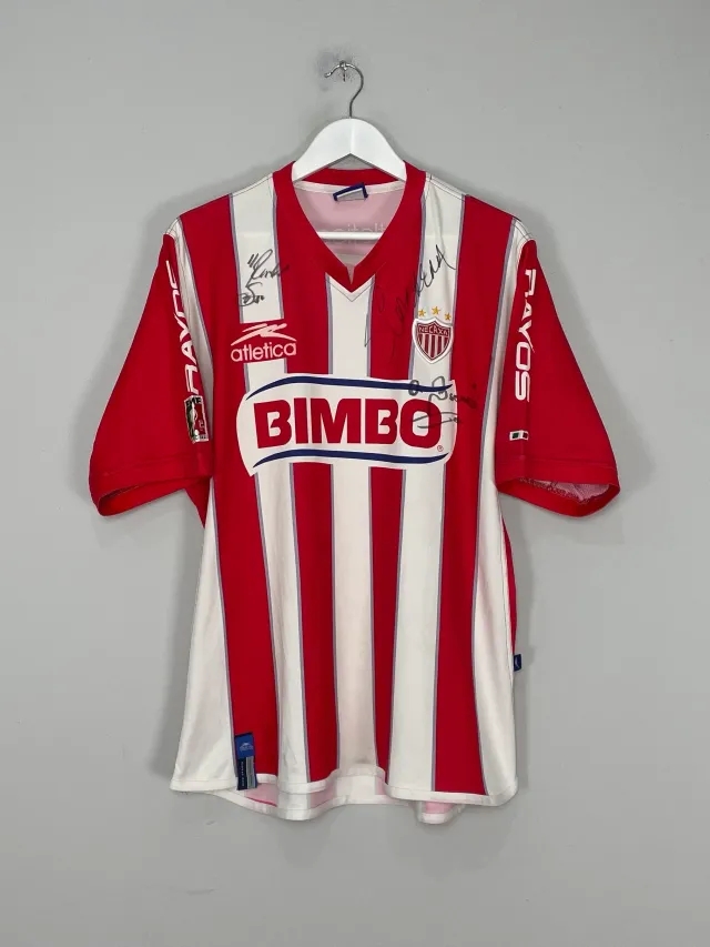 CULT KITS - 2003/05 NECAXA *SIGNED* #9 HOME SHIRT (XL) ATLETICA