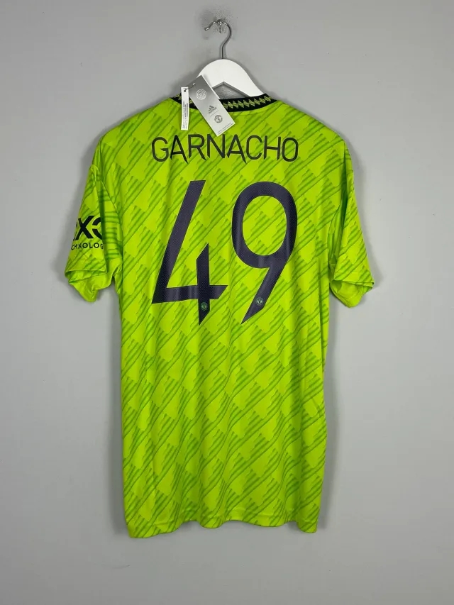 CULT KITS - 2022/23 MANCHESTER UNITED GARNACHO #49 *BNWT* THIRD SHIRT (MULTIPLE SIZES) ADIDAS, Medium / Manchester United / 2022
