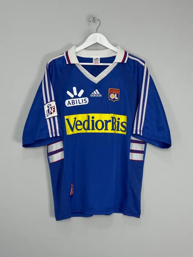 CULT KITS - 1998/99 LYON BRAIZAT #26 *MATCH ISSUE* AWAY SHIRT (XL) ADIDAS