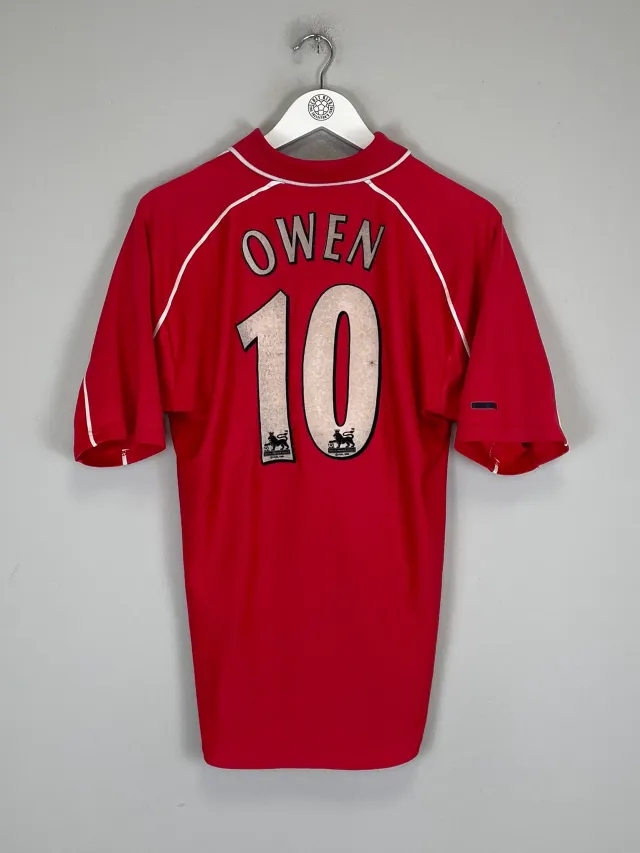 CULT KITS - 2000/02 LIVERPOOL OWEN #10 HOME SHIRT (M) REEBOK