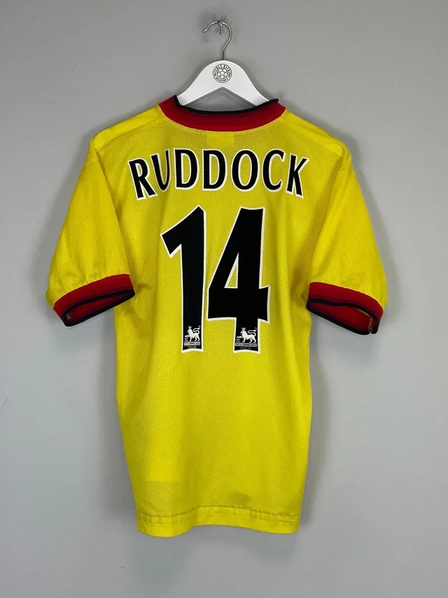 CULT KITS - 1997/99 LIVERPOOL RUDDOCK #14 AWAY SHIRT (S) REEBOK
