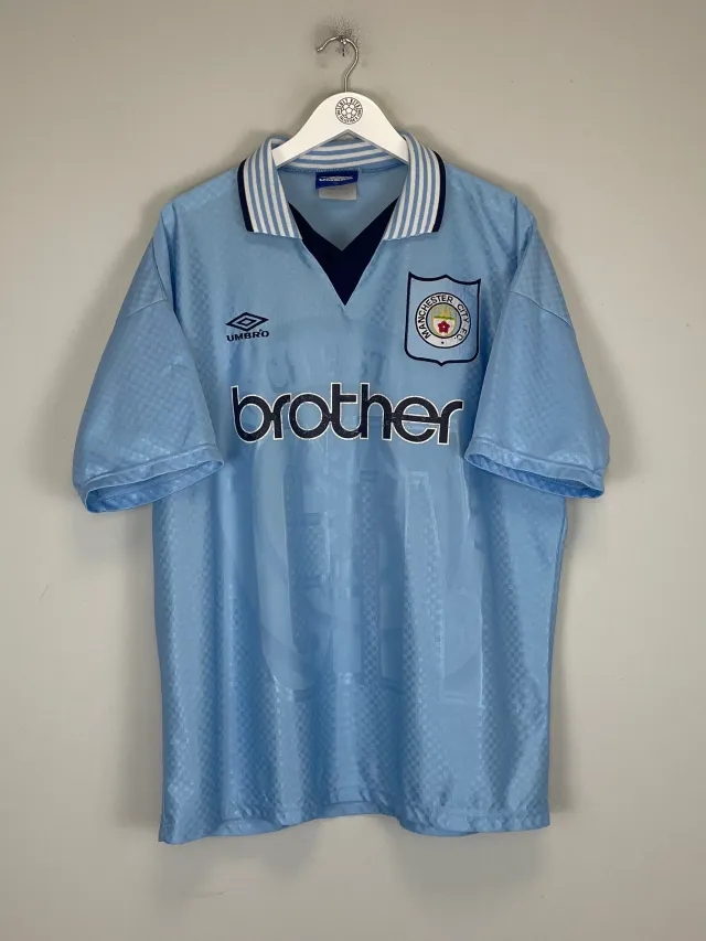 1995/97 MANCHESTER CITY #28 HOME SHIRT (XL) UMBRO | Cult Kits