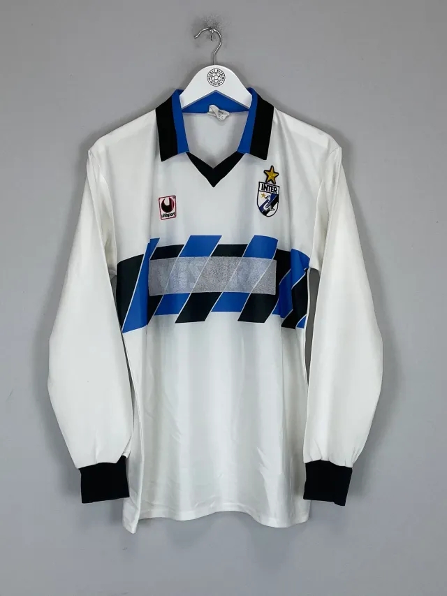 1988/89 INTER MILAN L/S AWAY SHIRT (L) UHLSPORT | Cult Kits