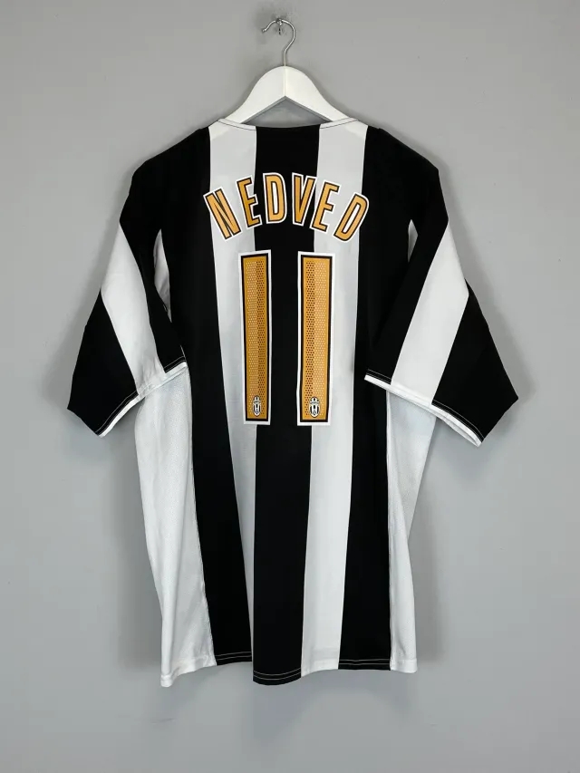 CULT KITS - 2004/05 JUVENTUS NEDVED #11 HOME SHIRT (XL) NIKE